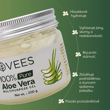 Víceúčelový gel z aloe vera – hydratace, zklidnění a revitalizace