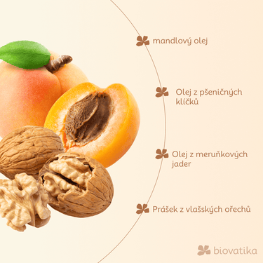 Pleťový peeling s meruňkovým a mandlovým olejem